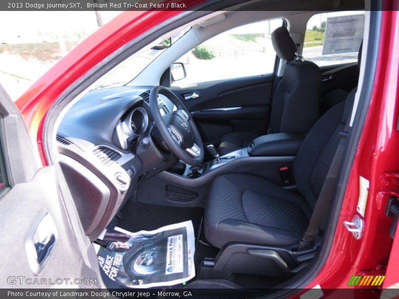 Brilliant Red Tri-Coat Pearl / Black 2013 Dodge Journey SXT