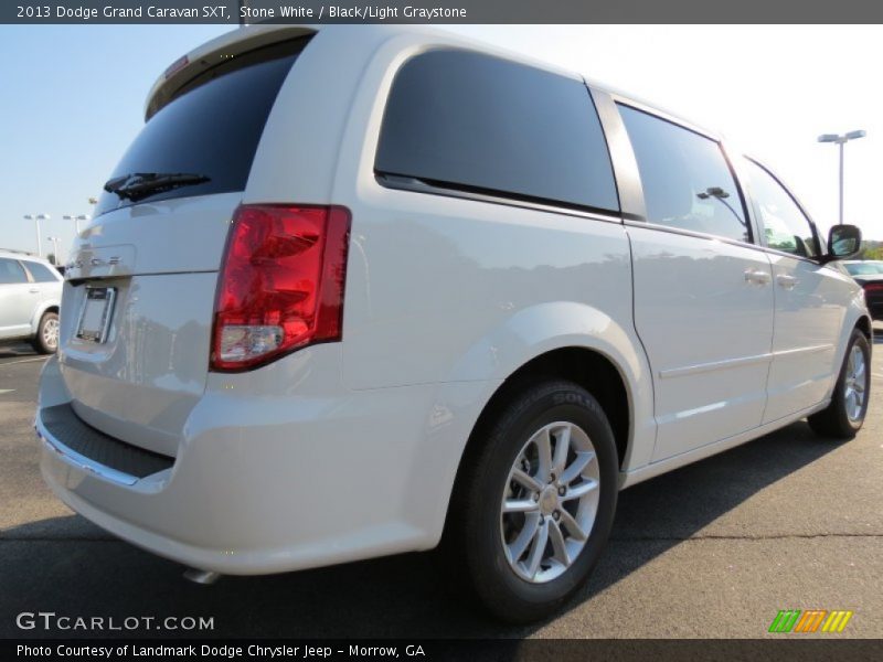 Stone White / Black/Light Graystone 2013 Dodge Grand Caravan SXT