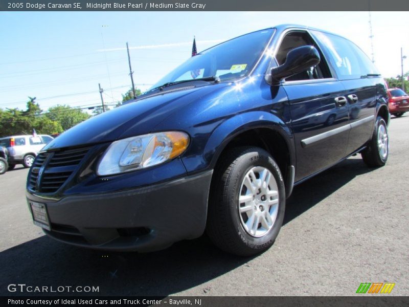 Midnight Blue Pearl / Medium Slate Gray 2005 Dodge Caravan SE