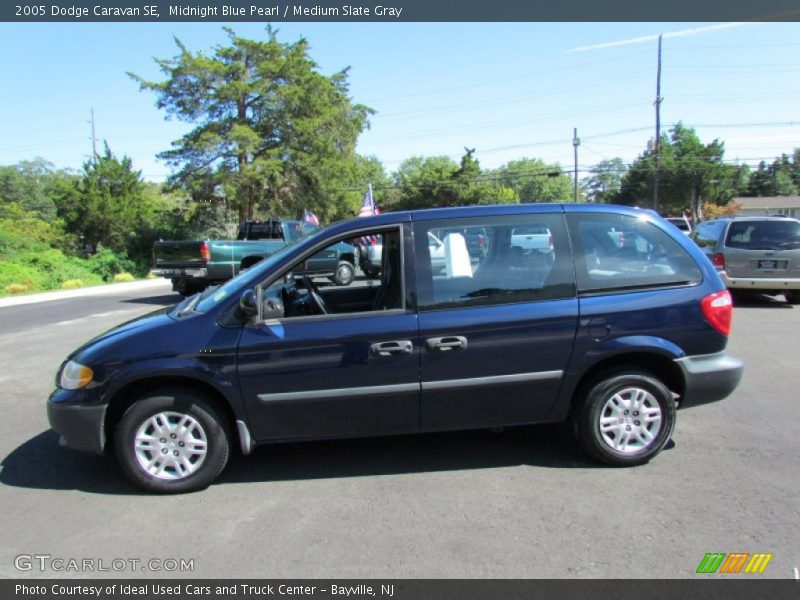 Midnight Blue Pearl / Medium Slate Gray 2005 Dodge Caravan SE