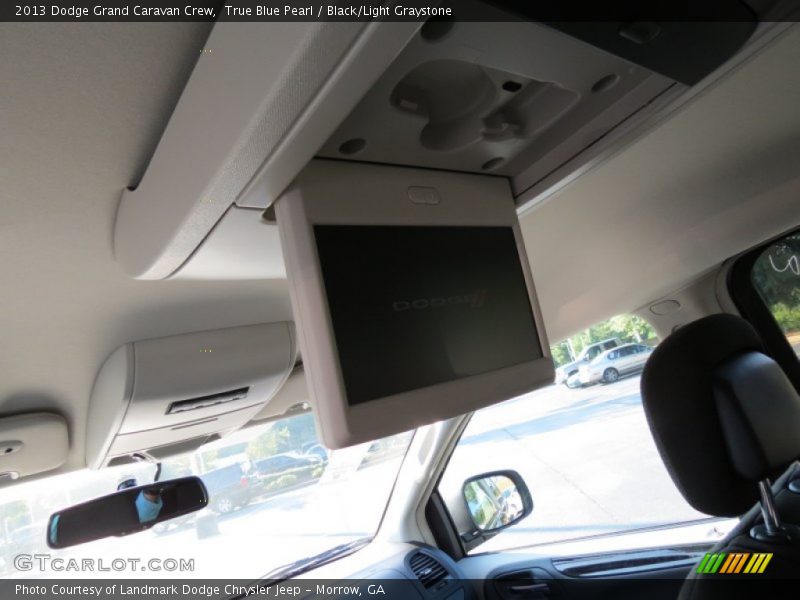 True Blue Pearl / Black/Light Graystone 2013 Dodge Grand Caravan Crew