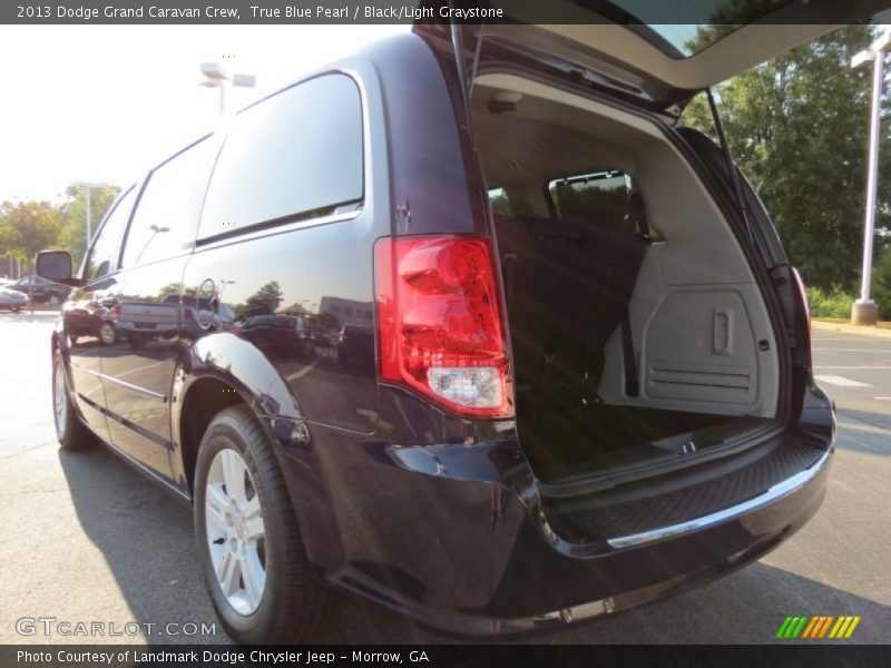 True Blue Pearl / Black/Light Graystone 2013 Dodge Grand Caravan Crew