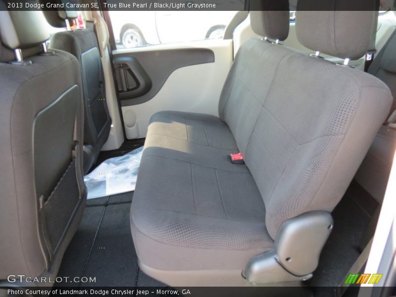 True Blue Pearl / Black/Light Graystone 2013 Dodge Grand Caravan SE