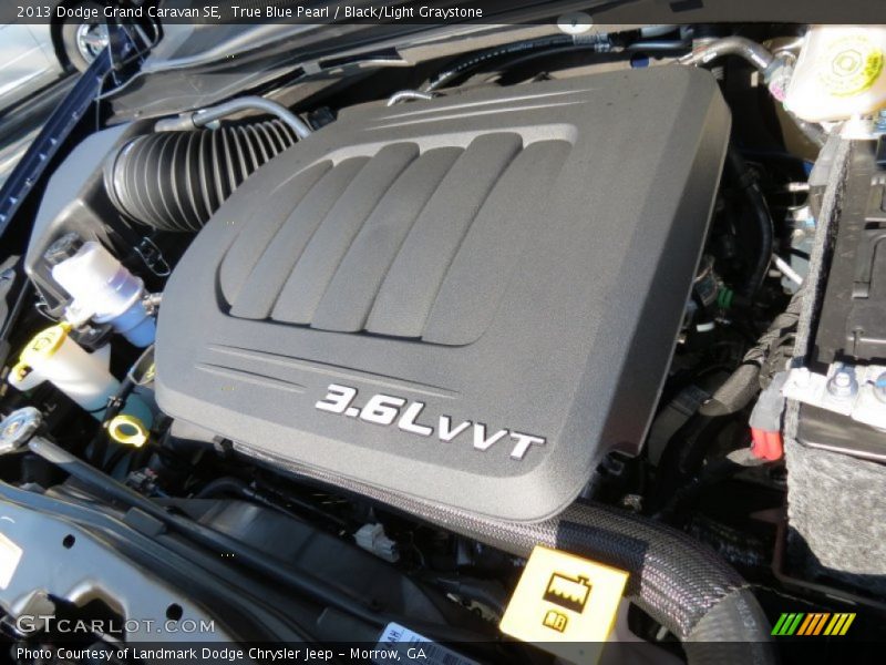 True Blue Pearl / Black/Light Graystone 2013 Dodge Grand Caravan SE