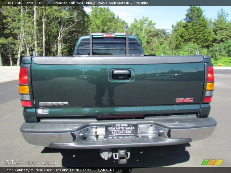 Polo Green Metallic / Graphite 2001 GMC Sierra 3500 SLT Extended Cab 4x4 Dually