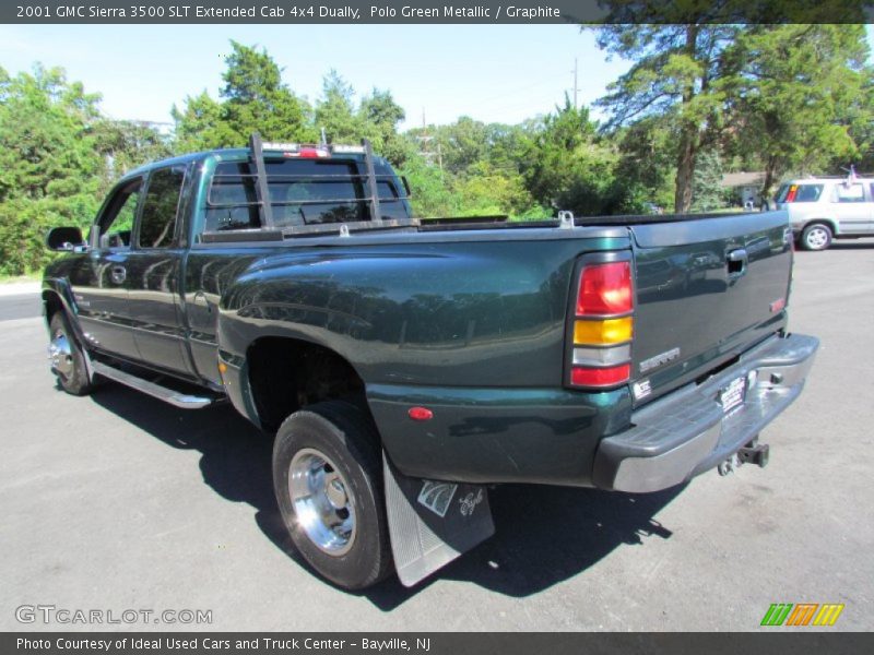 Polo Green Metallic / Graphite 2001 GMC Sierra 3500 SLT Extended Cab 4x4 Dually