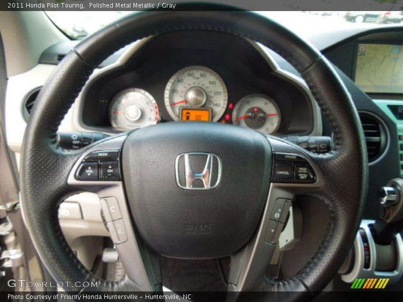 Polished Metal Metallic / Gray 2011 Honda Pilot Touring