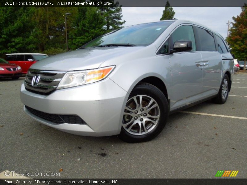 Alabaster Silver Metallic / Gray 2011 Honda Odyssey EX-L