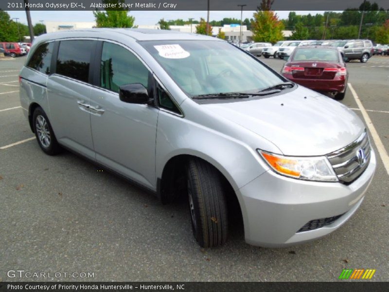 Alabaster Silver Metallic / Gray 2011 Honda Odyssey EX-L
