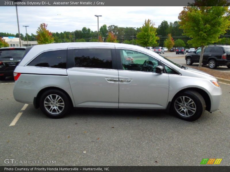 Alabaster Silver Metallic / Gray 2011 Honda Odyssey EX-L