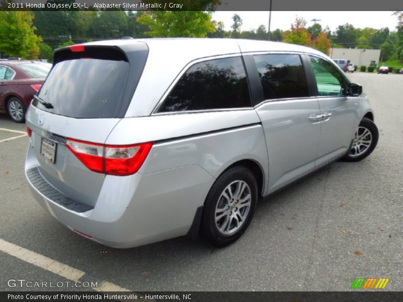 Alabaster Silver Metallic / Gray 2011 Honda Odyssey EX-L