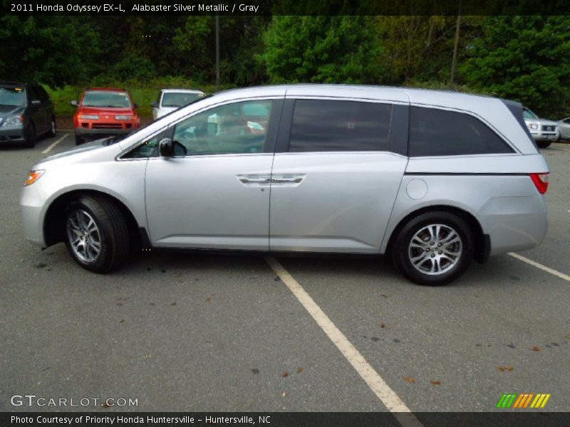 Alabaster Silver Metallic / Gray 2011 Honda Odyssey EX-L