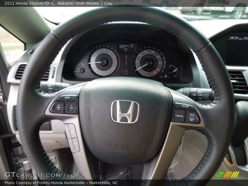 Alabaster Silver Metallic / Gray 2011 Honda Odyssey EX-L