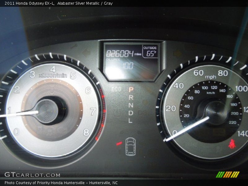 Alabaster Silver Metallic / Gray 2011 Honda Odyssey EX-L