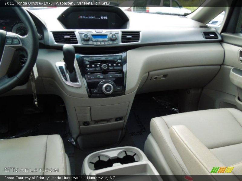 Alabaster Silver Metallic / Gray 2011 Honda Odyssey EX-L