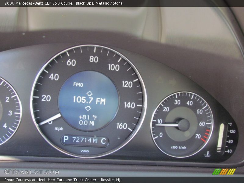 Black Opal Metallic / Stone 2006 Mercedes-Benz CLK 350 Coupe