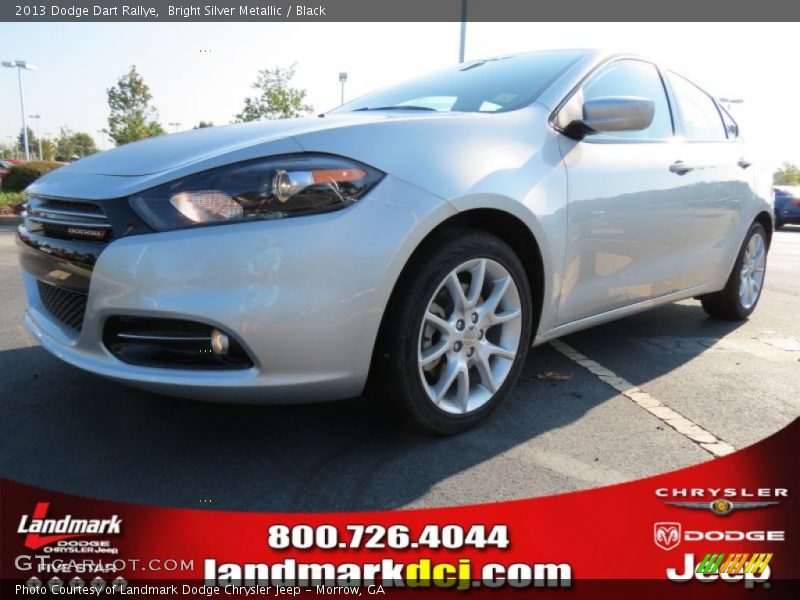 Bright Silver Metallic / Black 2013 Dodge Dart Rallye