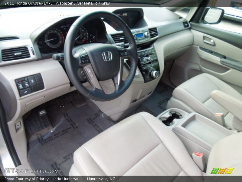 Alabaster Silver Metallic / Gray 2011 Honda Odyssey EX-L