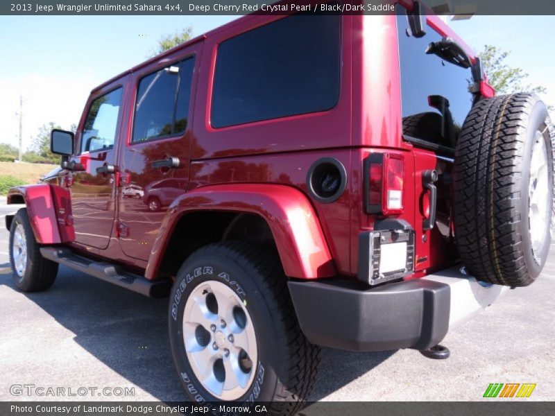 Deep Cherry Red Crystal Pearl / Black/Dark Saddle 2013 Jeep Wrangler Unlimited Sahara 4x4