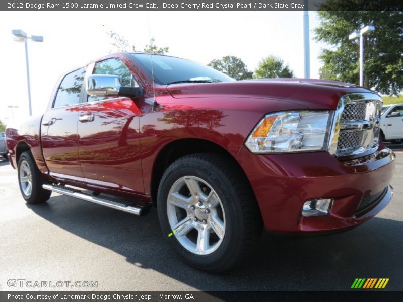 Deep Cherry Red Crystal Pearl / Dark Slate Gray 2012 Dodge Ram 1500 Laramie Limited Crew Cab