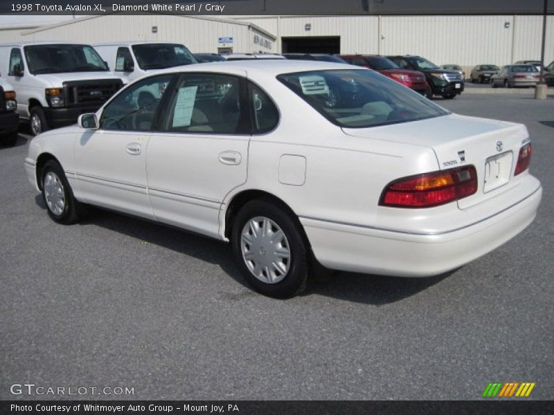 Diamond White Pearl / Gray 1998 Toyota Avalon XL