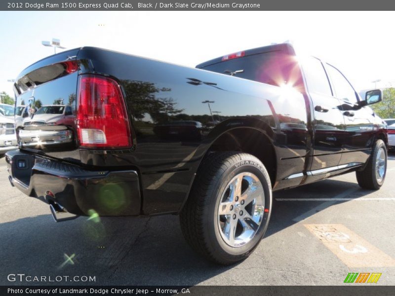 Black / Dark Slate Gray/Medium Graystone 2012 Dodge Ram 1500 Express Quad Cab