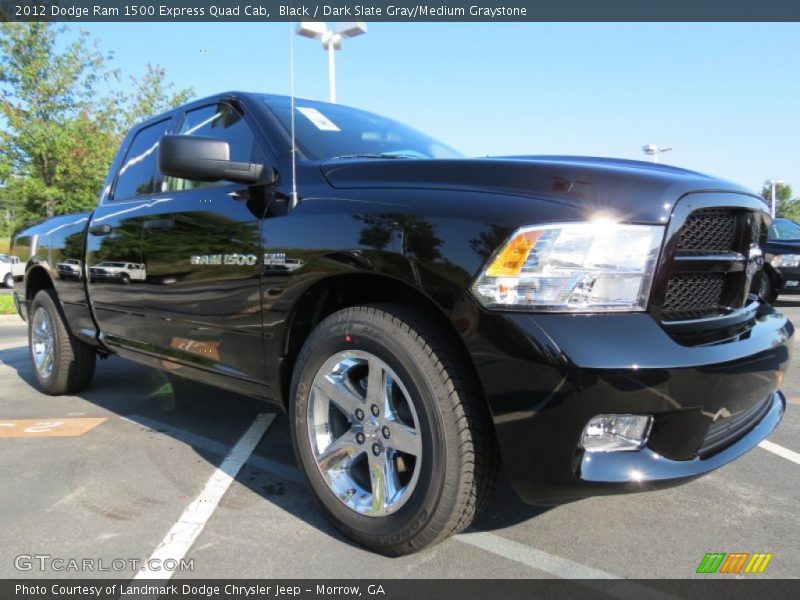 Black / Dark Slate Gray/Medium Graystone 2012 Dodge Ram 1500 Express Quad Cab