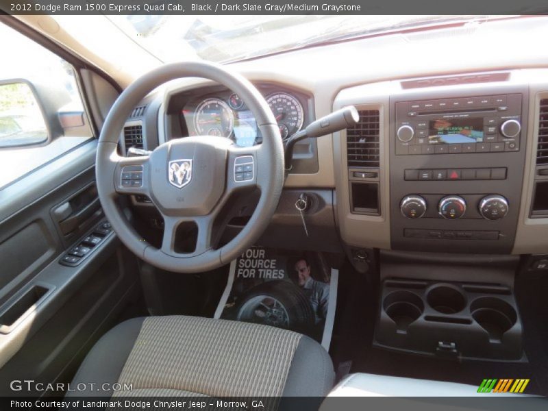 Black / Dark Slate Gray/Medium Graystone 2012 Dodge Ram 1500 Express Quad Cab