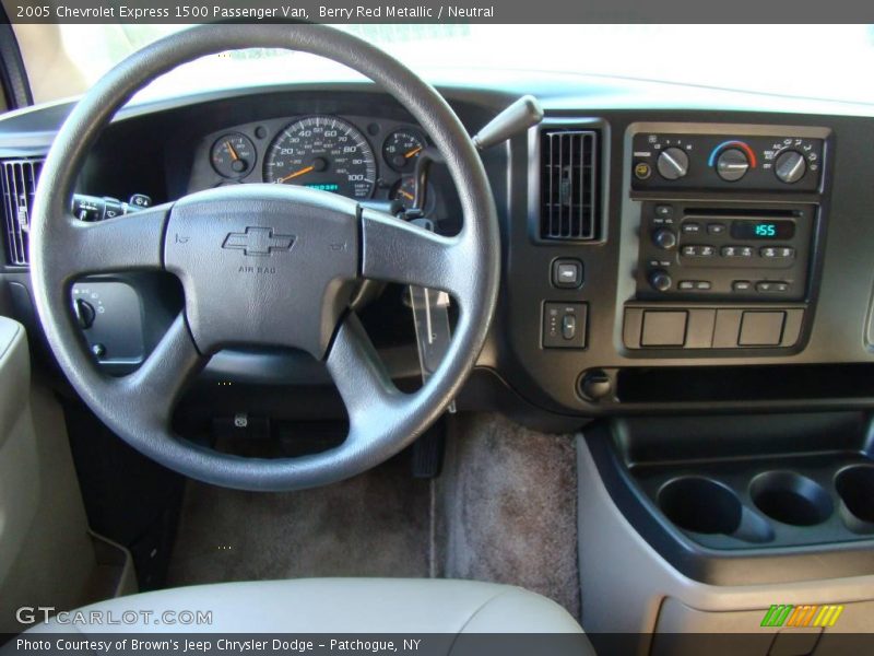 Berry Red Metallic / Neutral 2005 Chevrolet Express 1500 Passenger Van