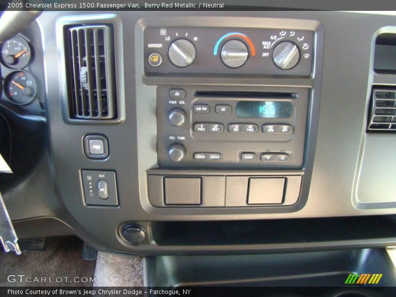 Berry Red Metallic / Neutral 2005 Chevrolet Express 1500 Passenger Van