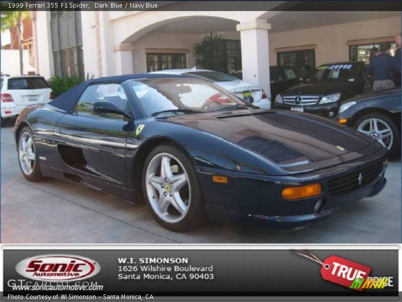 Dark Blue / Navy Blue 1999 Ferrari 355 F1 Spider