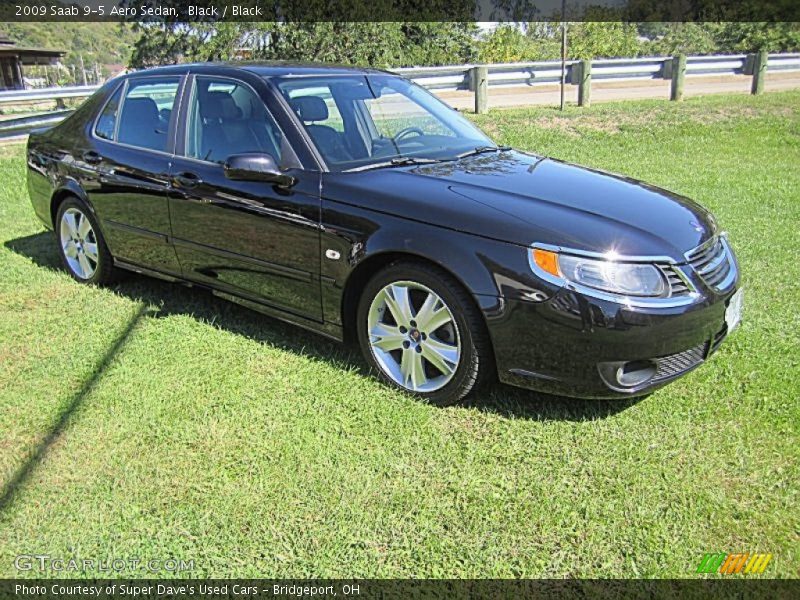 Black / Black 2009 Saab 9-5 Aero Sedan