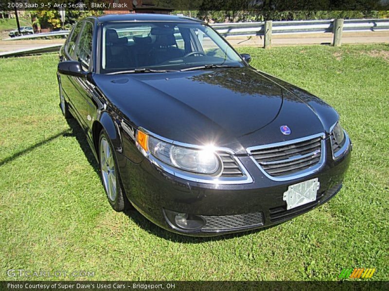Black / Black 2009 Saab 9-5 Aero Sedan