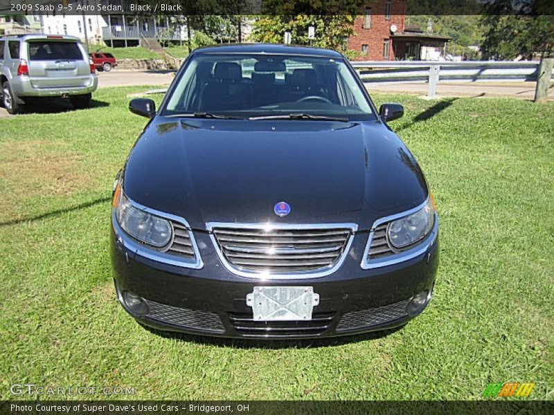 Black / Black 2009 Saab 9-5 Aero Sedan