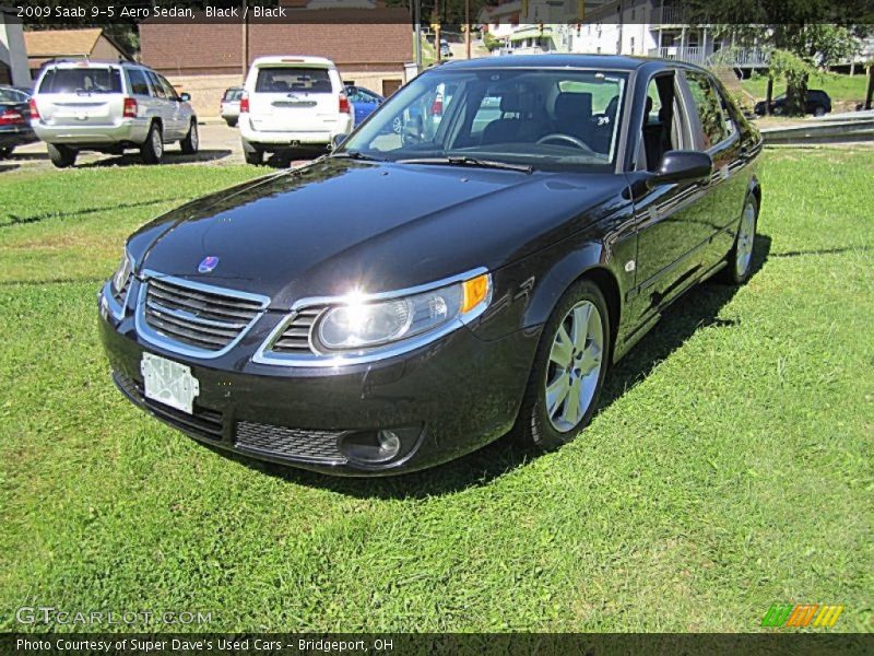 Black / Black 2009 Saab 9-5 Aero Sedan