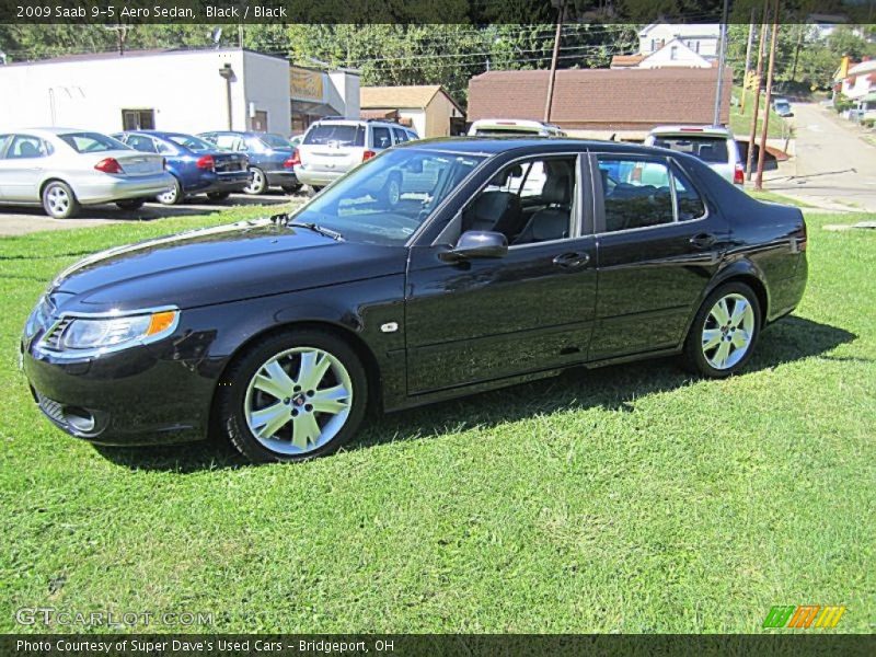 Black / Black 2009 Saab 9-5 Aero Sedan
