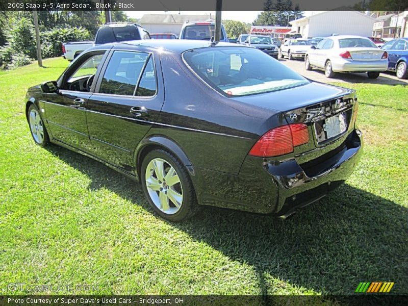 Black / Black 2009 Saab 9-5 Aero Sedan