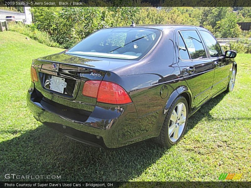 Black / Black 2009 Saab 9-5 Aero Sedan