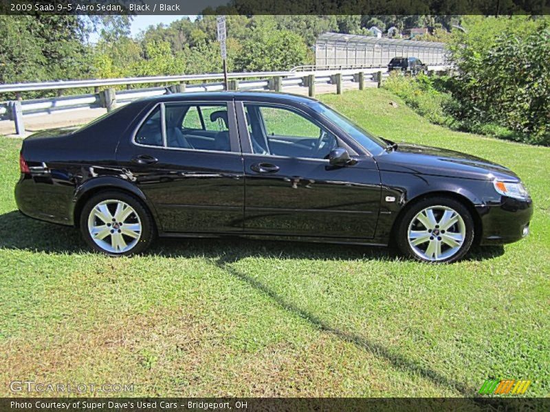 Black / Black 2009 Saab 9-5 Aero Sedan