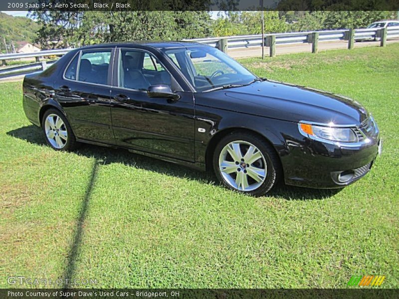 Black / Black 2009 Saab 9-5 Aero Sedan