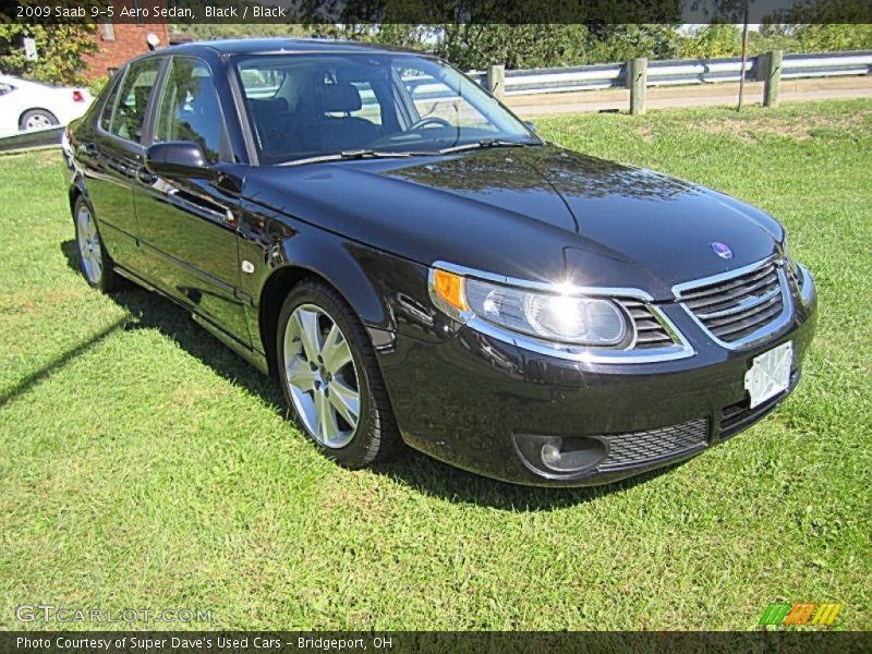 Black / Black 2009 Saab 9-5 Aero Sedan