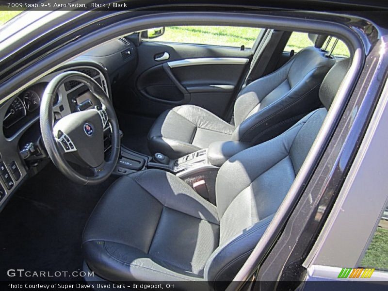 Black / Black 2009 Saab 9-5 Aero Sedan