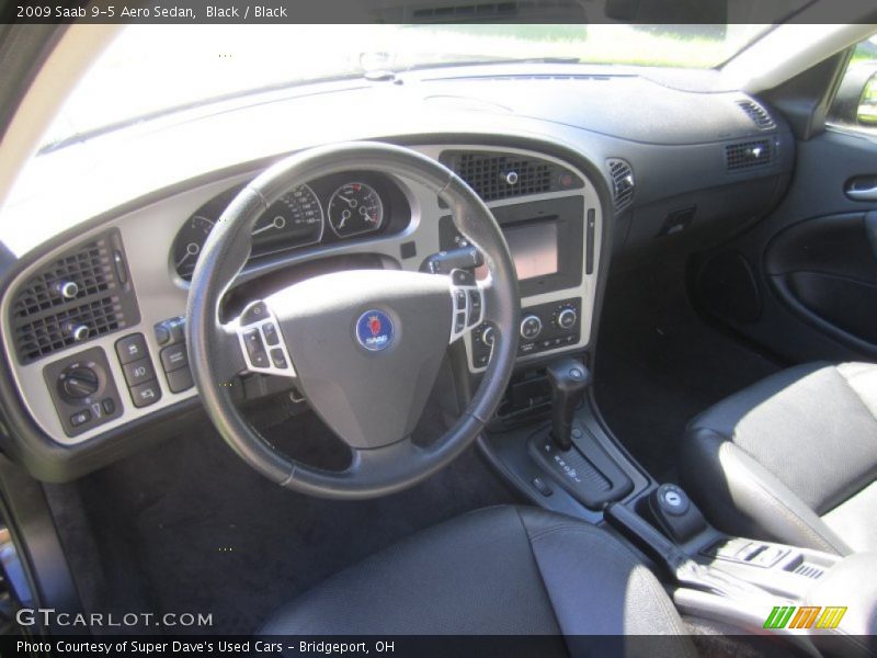 Black / Black 2009 Saab 9-5 Aero Sedan