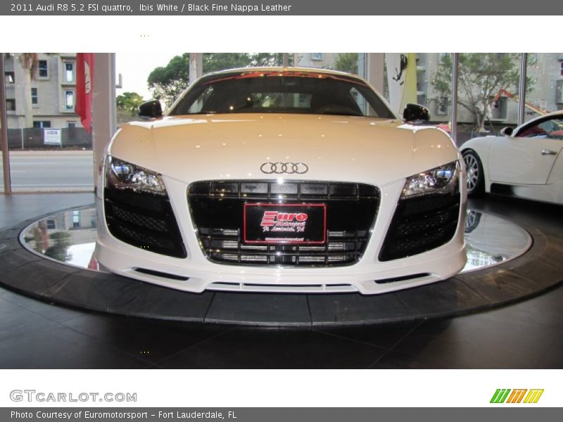 Ibis White / Black Fine Nappa Leather 2011 Audi R8 5.2 FSI quattro