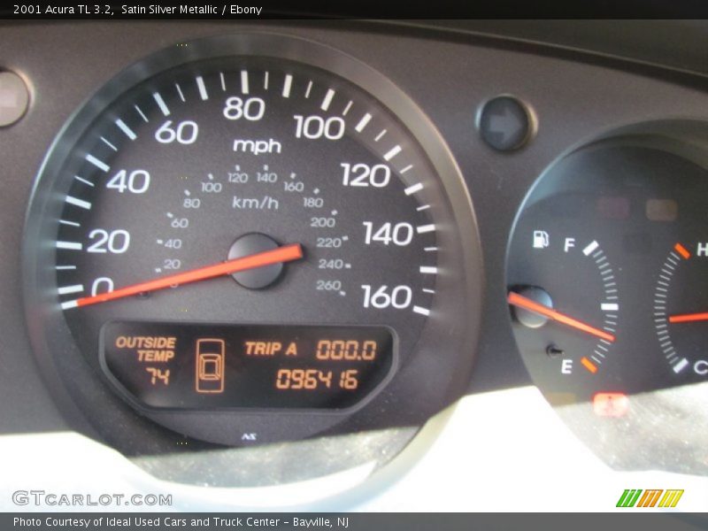 Satin Silver Metallic / Ebony 2001 Acura TL 3.2