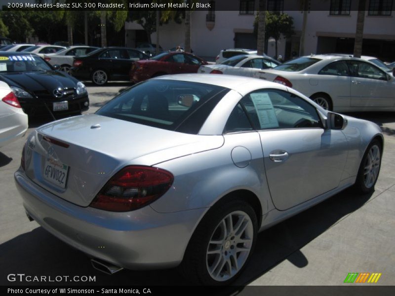 Iridium Silver Metallic / Black 2009 Mercedes-Benz SLK 300 Roadster