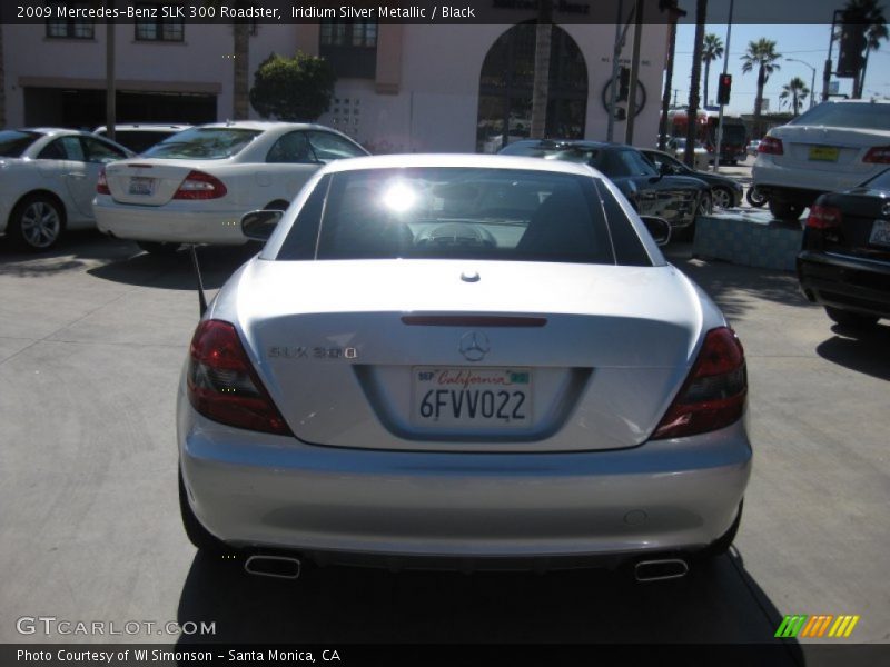 Iridium Silver Metallic / Black 2009 Mercedes-Benz SLK 300 Roadster