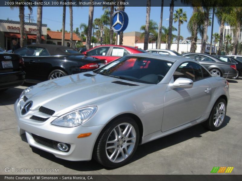 Iridium Silver Metallic / Black 2009 Mercedes-Benz SLK 300 Roadster