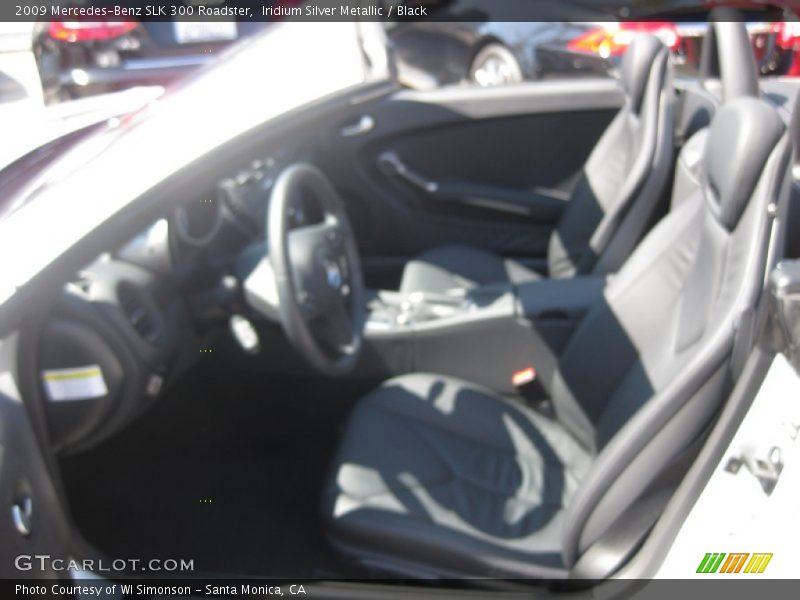 Iridium Silver Metallic / Black 2009 Mercedes-Benz SLK 300 Roadster