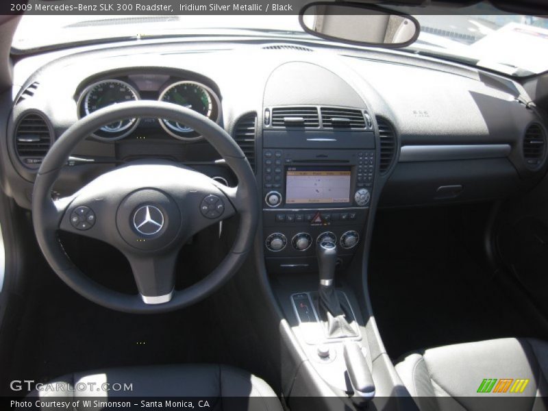Iridium Silver Metallic / Black 2009 Mercedes-Benz SLK 300 Roadster